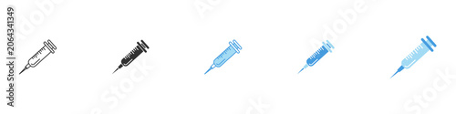 Photos Cheerful Syringe with Fireworks Pediatric Vaccination Icon