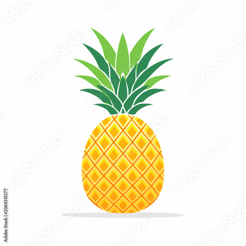 Stylized Pineapple Illustration