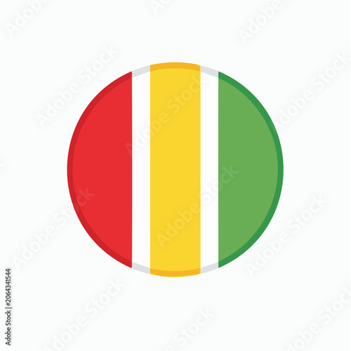 Circular flag of Guinea