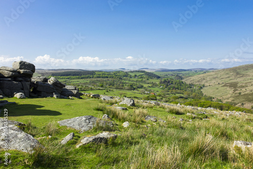 Rugged Dartmoor National Park, Devon, England