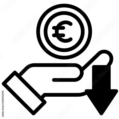  investment growth Icon, Gradient style icon vector illustration, Suitable for website, mobile app, print, presentation, infographic and any other project.