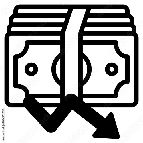  money exchange Icon, Filled Line style icon vector illustration, Suitable for website, mobile app, print, presentation, infographic and any other project.