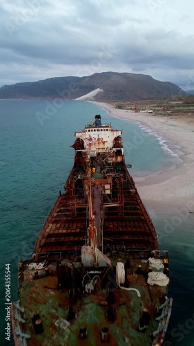 Ship wreck in Socotra Island 