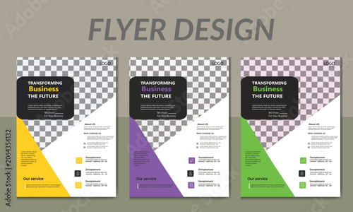 Modern Corporate Business Flyer Template Design