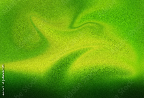 Green abstract swirl pattern, textured and softly illuminated