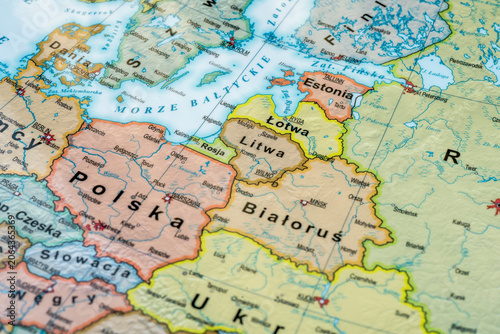 Foto The Baltic Sea countries, NATO frontier countries, NATO-Russia border, the Suwal