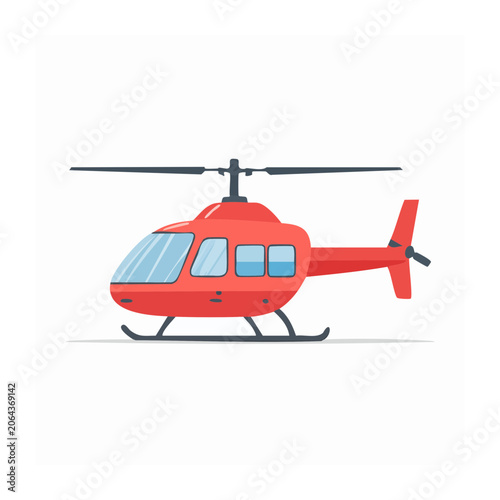 Red and blue airplane icon vector
