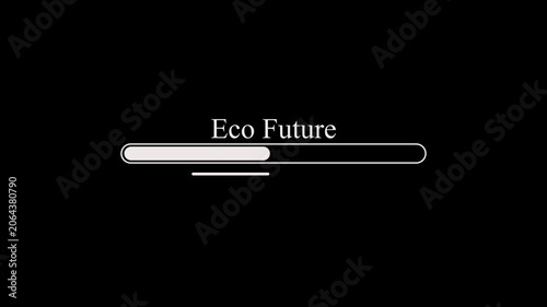 Neon Progress Bar Animation,Energy Transformation Blue Neon Loading Bar,Eco Future Green Neon Progress Bar