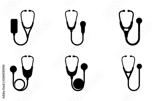 Stethoscope Icons Collection