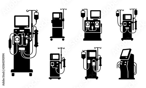 Dialysis Machine Icons