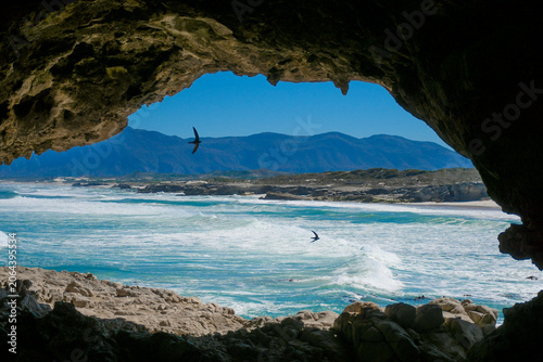 Klipgat caves in De kelders in walker bay nature reserve is a protected area and has majestic views of Atlantic ocean