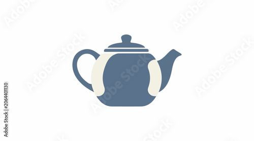 Simple graphic illustration of teapot