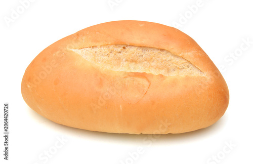 Stack breads on a white background.