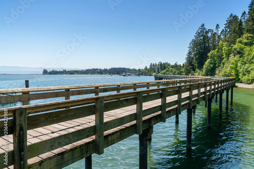 Sooke Marine Boardwalk Loop. The Sooke Marine Boardwalk on Vancouver Island, British Columbia, Canada.
