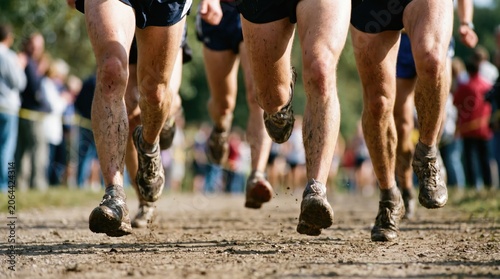Professional Running Event in Modern Metropolitan Setting