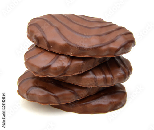 Chocolate candy isolated on white background
