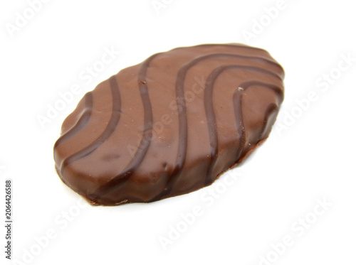 Chocolate candy isolated on white background