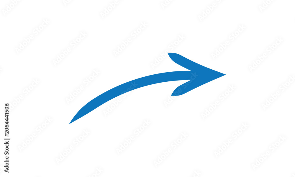 Naklejka premium Blue abstract arrow design