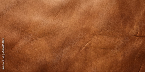 Fotografie Brown Leather Texture Background with Vintage Aged Surface and Natural Grain Pat