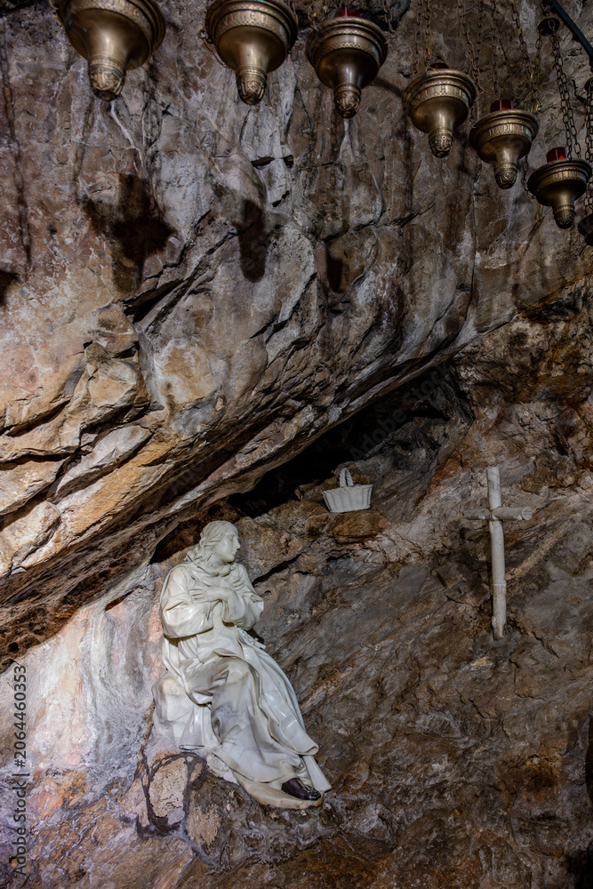 Obraz premium Subiaco. The Monastery of Saint Benedict, or Sanctuary of the Sacred Cave