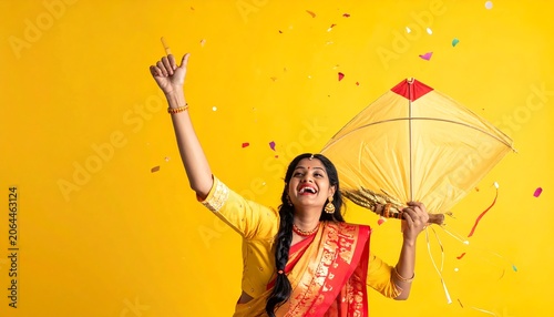 Makar Sankranti Special Sale Celebration Design on Vibrant Yellow Background Festive Seasonal Promotion Concept for Cultural Shopping Event