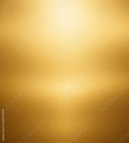 Tableau sur toile Golden metallic texture background, gradient sheen and blurred reflective surface