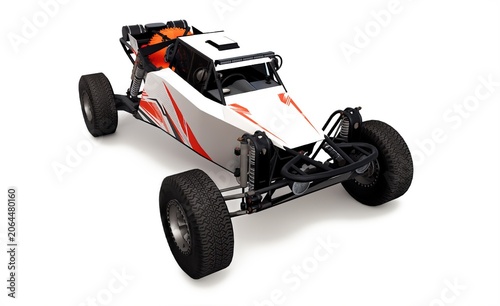 Off Road Buggy Vehicle Isolated On White Background