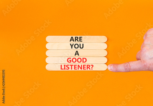 Photography Are you a good listener symbol