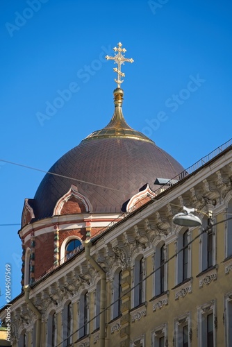  St. Petersburg, Russia, April 11, 2026. Dome of the Church of St. John the Evangelist.                              