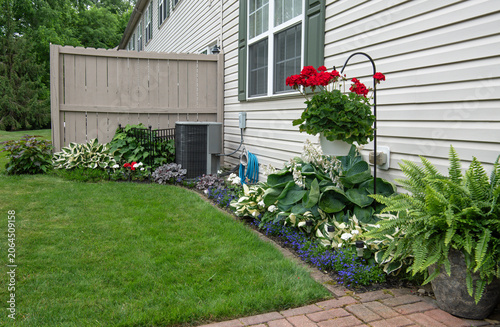 Condominium Garden in Early Summer