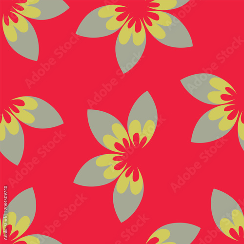 Beautiful seamless floral pattern with watercolor summer flowers. Stock illustration
