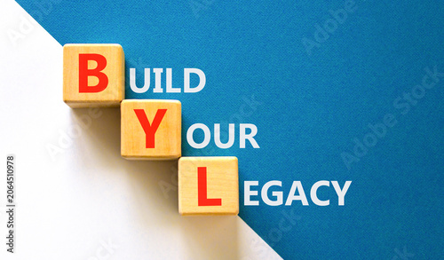 Bilde på lerret BYL build your legacy symbol