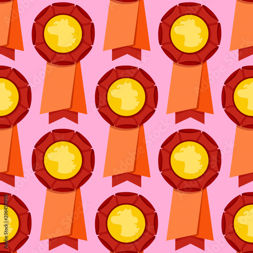 Seamless Award Rosette Pattern for Hobby Horsing