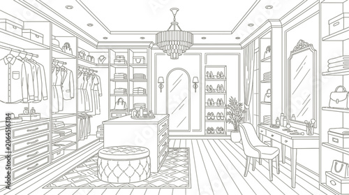 vector illustration of a sketch