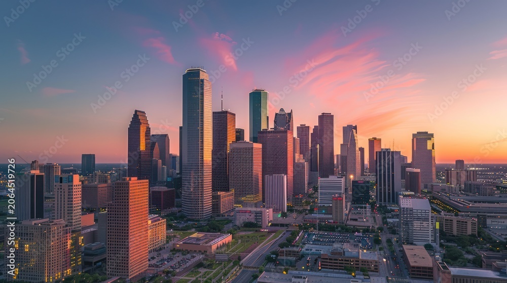 Fototapeta premium City skyline at sunset (2)