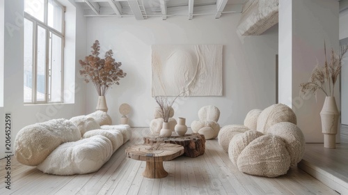 Minimalist Living Room, Light and Airy