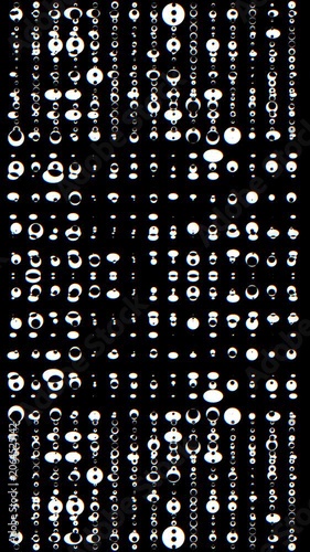 Abstract White Glitch Circles Pulsating Rhythmically On Black Background. Vertical video geometrical shapes motion make it for VJ visuals, backgrounds, music videos, and graphic motion