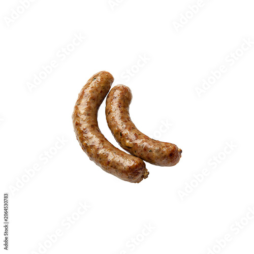 Two sausages in a pile