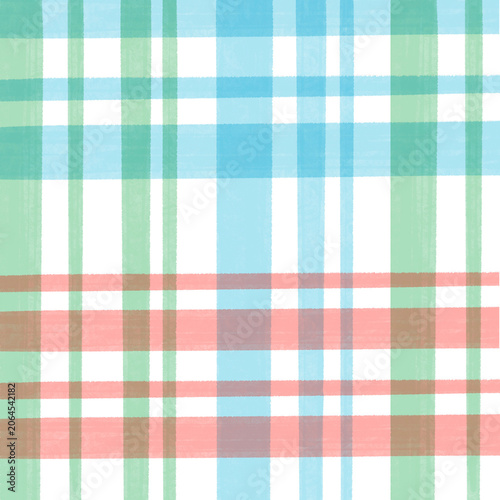Watercolor checkered striped background