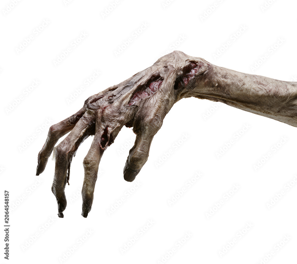 Obraz premium Horror Zombie Hand with Wounds and Decay