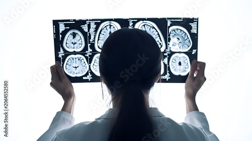doctor look the x-ray