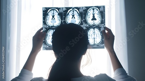 doctor look the x-ray