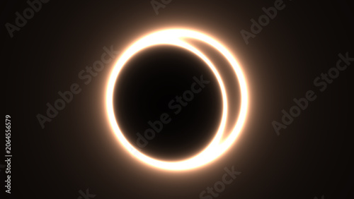 Abstract illustration of a solar eclipse