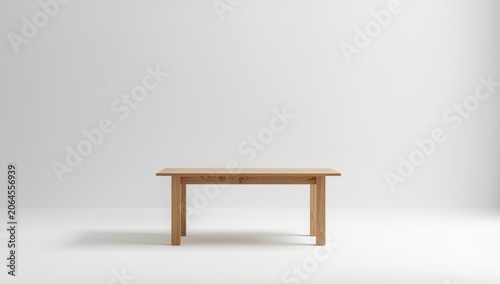 Wood table graphic standing alone on a flawless white background with generous copy space