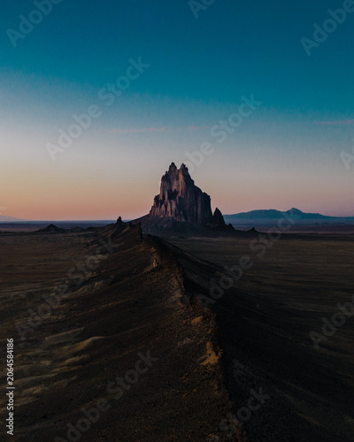 Shiprock New Mexico: Aerials, Sunset, Wall Art