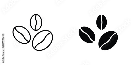 Coffee beans icons Designs. icon element in trendy styles