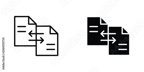Schilderij op canvas Compare icons Designs. icon element in trendy styles