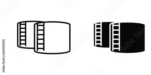 Cuadro en lienzo Oil storage icons Designs. icon element in trendy styles