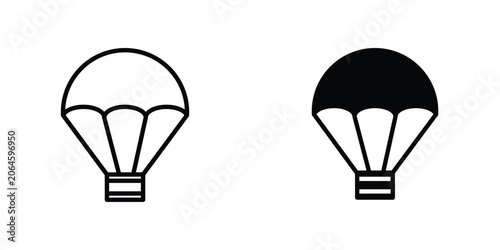Canvastavla Parachute icons Designs. icon element in trendy styles