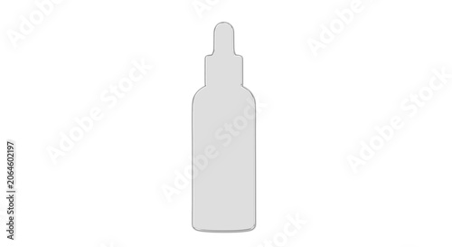A simple illustration of a dropper bottle on a clean surface